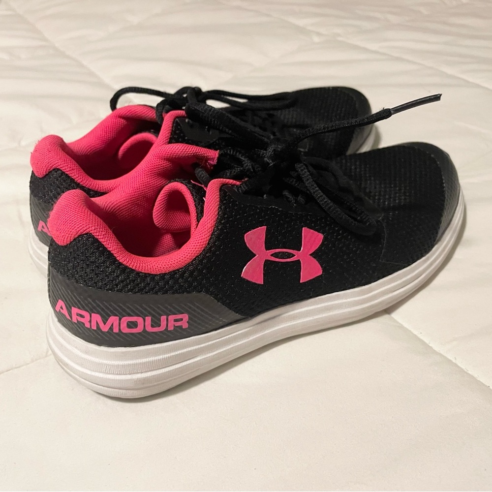 Under Armour Black and Pink Athletic Shoes